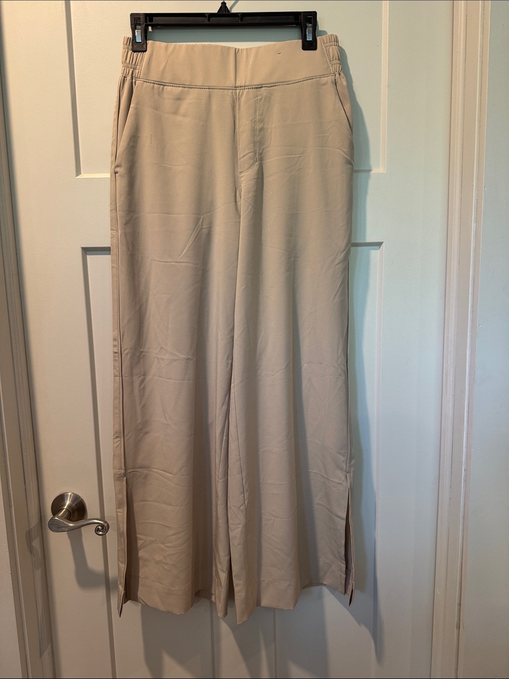 Old Navy Beige/khaki Straight-Leg Pull-On Pants